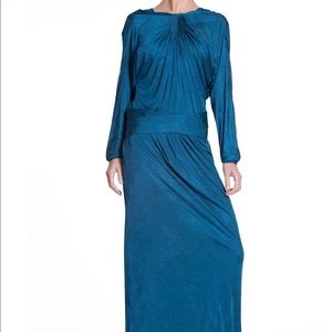 BCBGMAXAZRIA Runway Ruched L/S Dress-W Belt -XXS